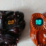 Часы электронные цифровые Сова и Мефистофель, Тюмень