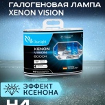Лампа а/м H4 12V 60/55w CLEARLIGHT 6000K XenonVision (2шт), Тюмень