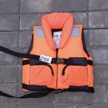 Жилет страховочный "Ель" (30кг) с капюшоном оранж, Тюмень